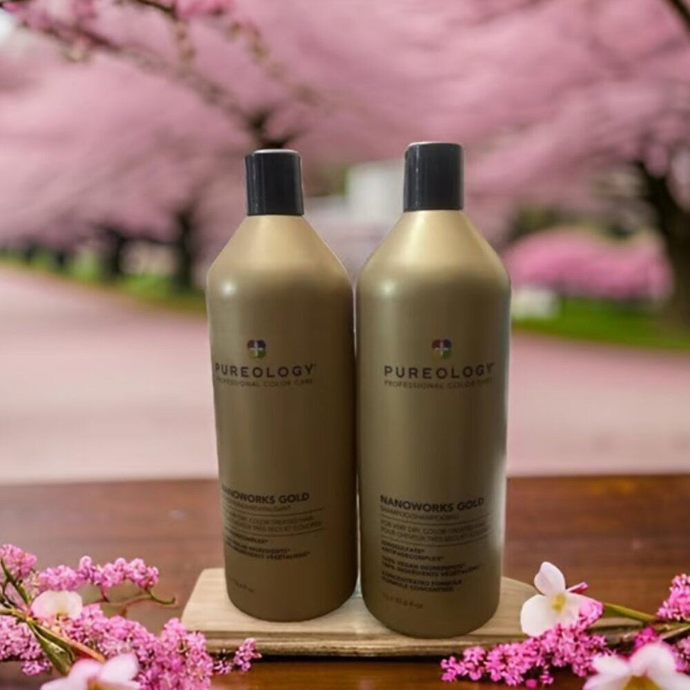 Pureology Nano Works GOLD Shampoo and Conditioner Duo Set ( 33.8 OZ each )